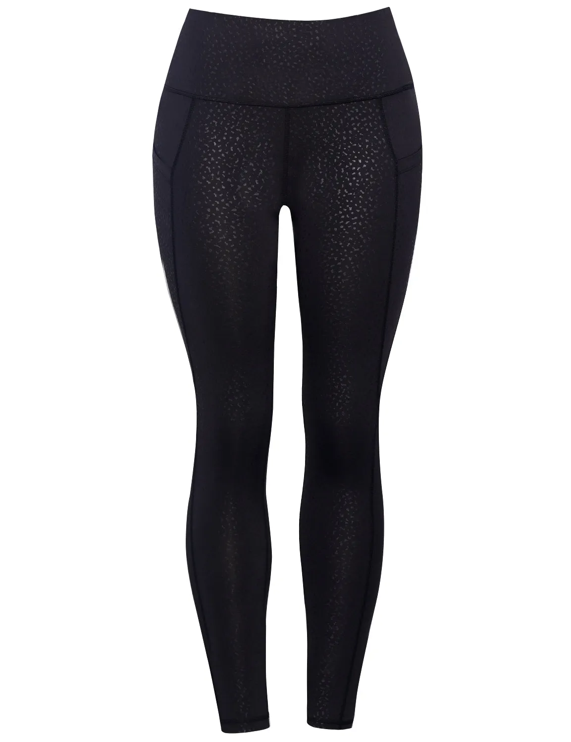 26" inseam 3D Printed yogastudio Pants LEOPARD_yogastudio