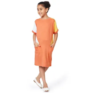 A Line Pocket Dress - Coral Reef