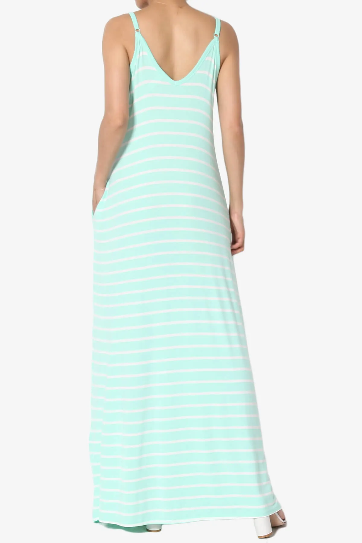 Adilette Striped Cami Maxi Dress