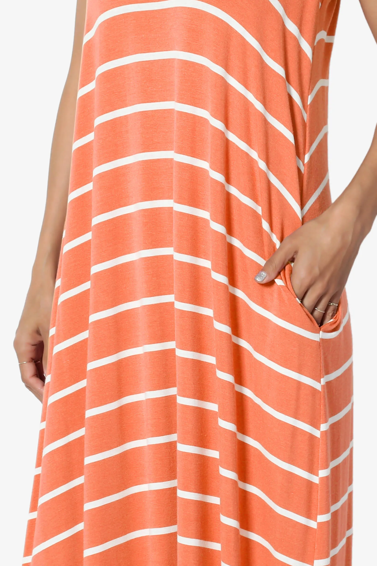 Adilette Striped Cami Maxi Dress