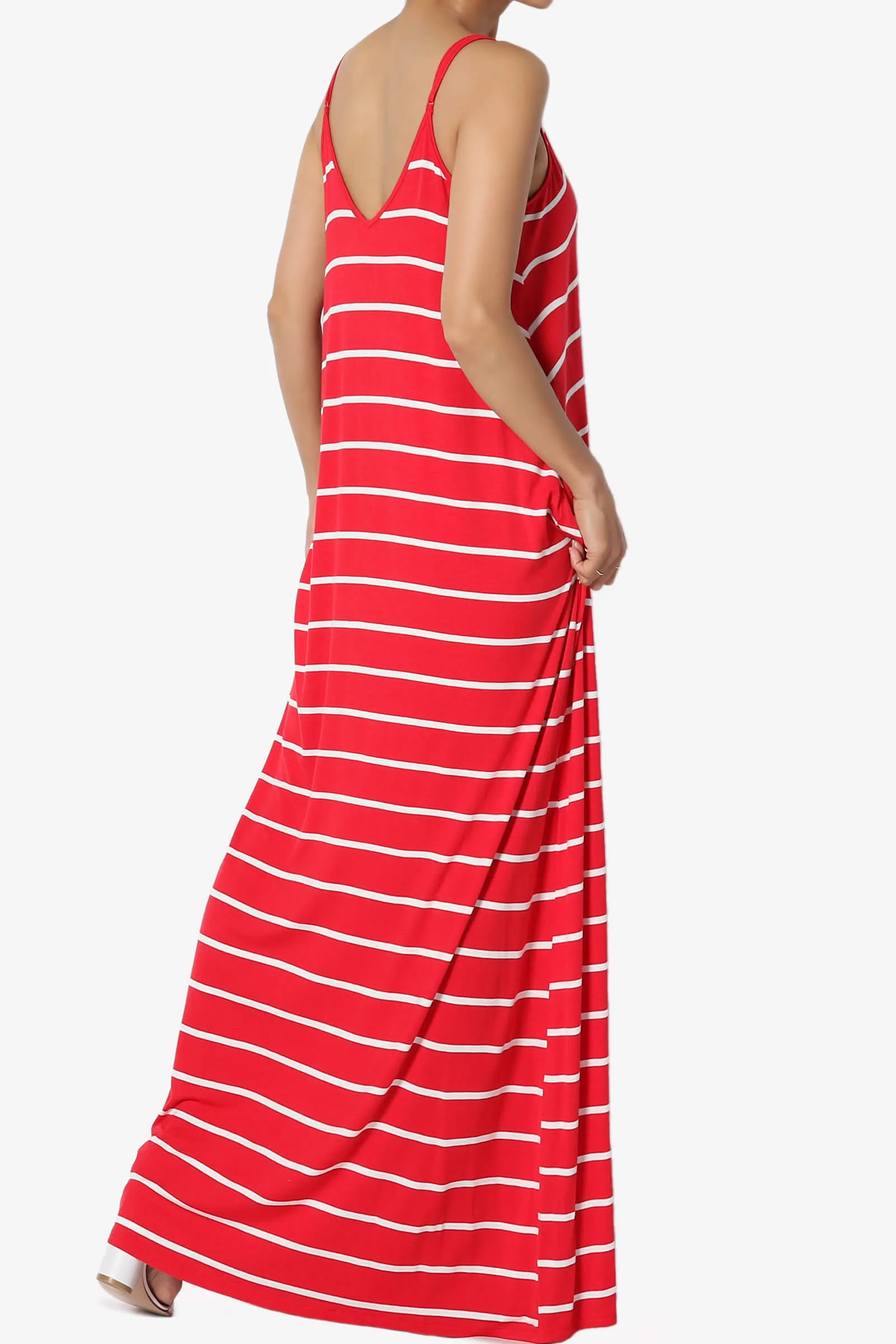 Adilette Striped Cami Maxi Dress