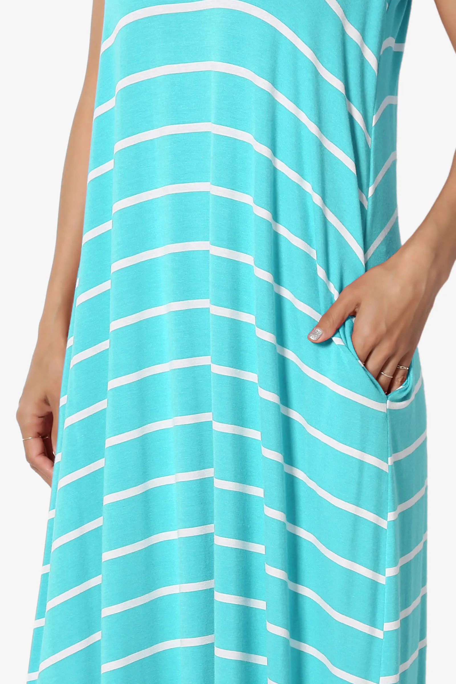 Adilette Striped Cami Maxi Dress