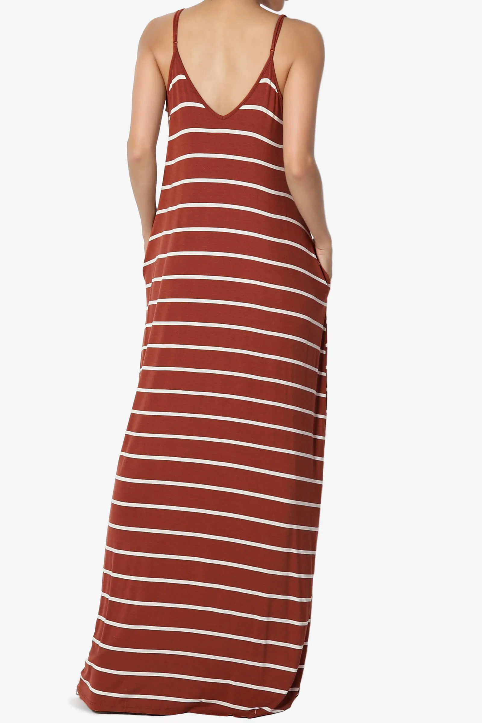 Adilette Striped Cami Maxi Dress
