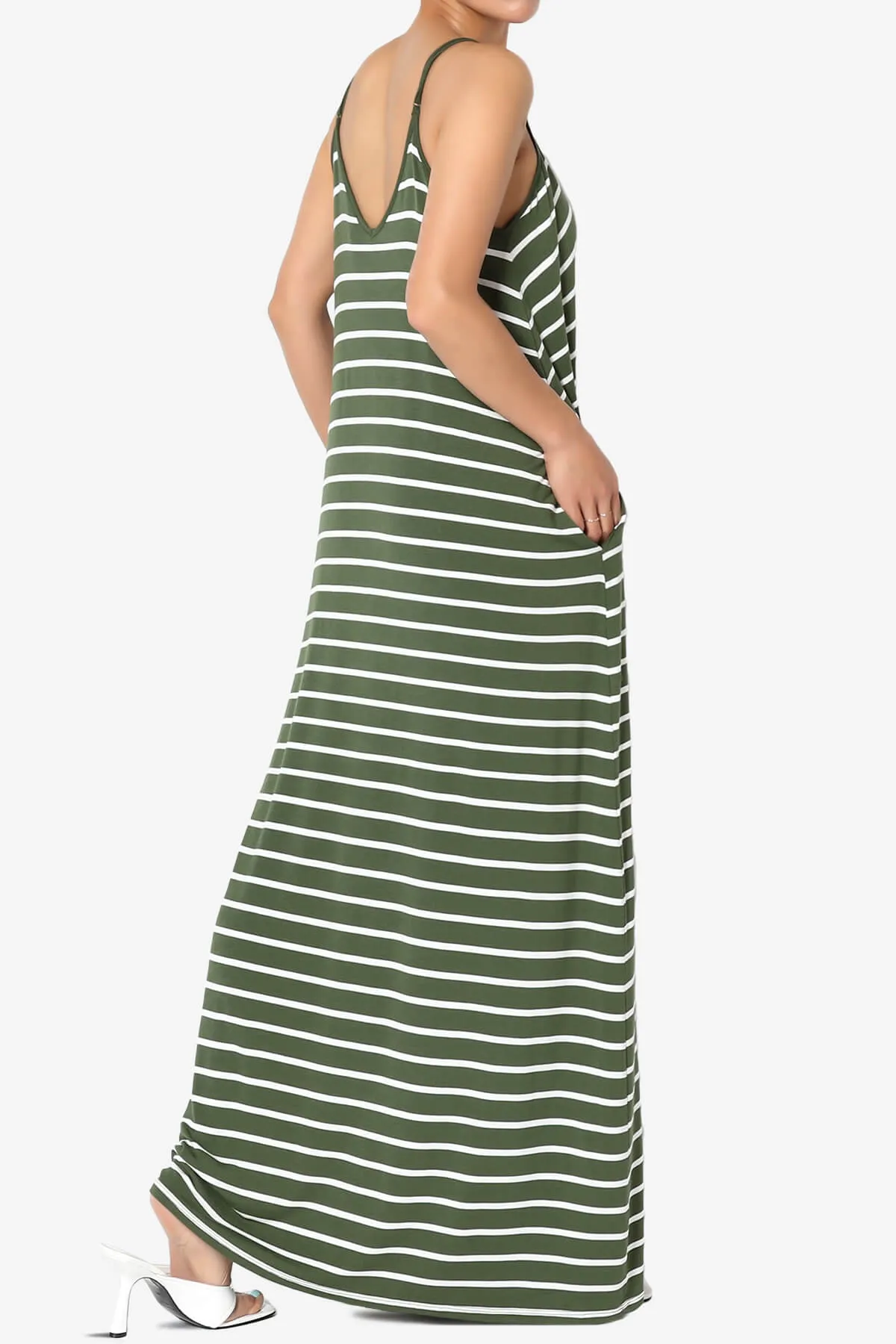 Adilette Striped Cami Maxi Dress