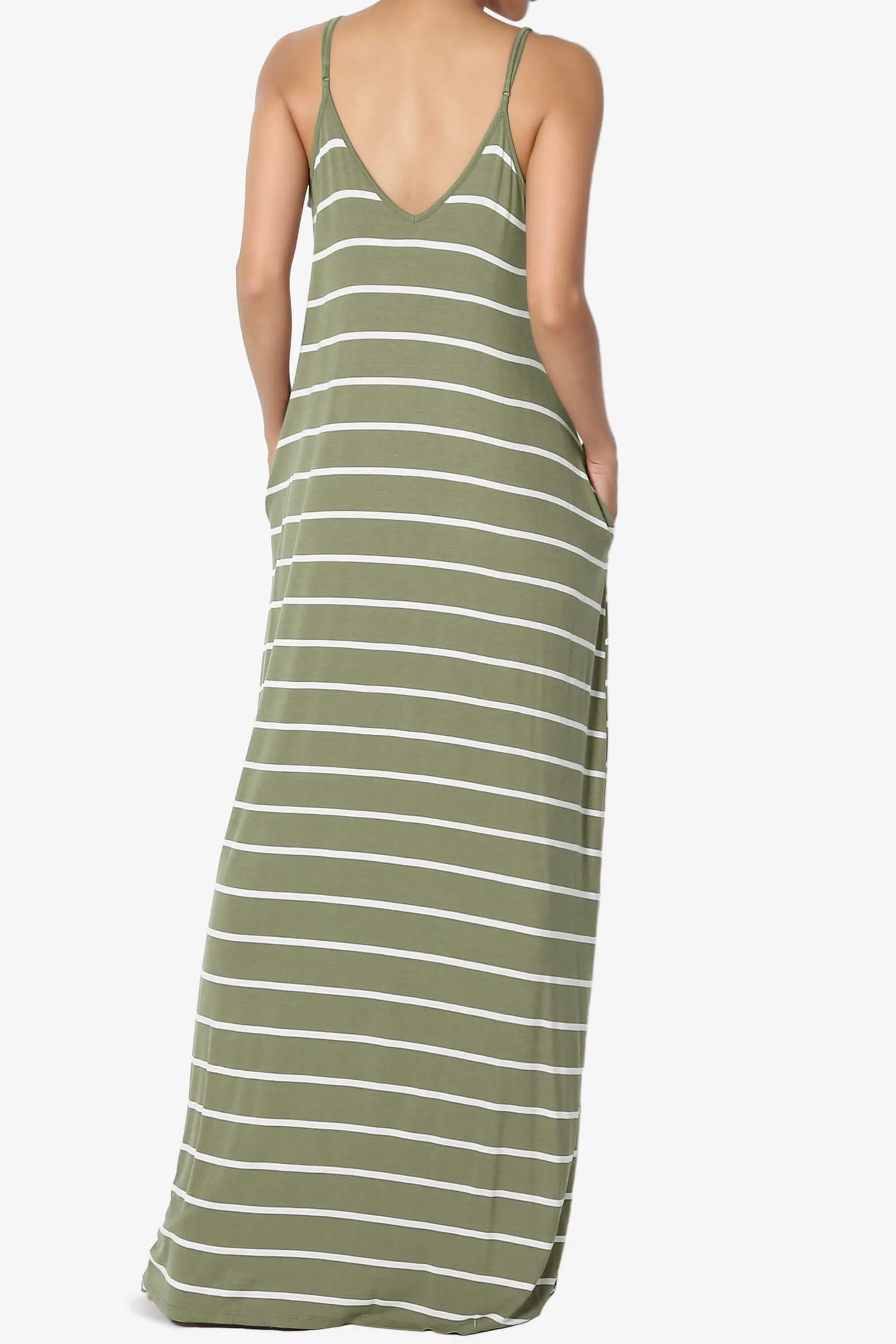 Adilette Striped Cami Maxi Dress