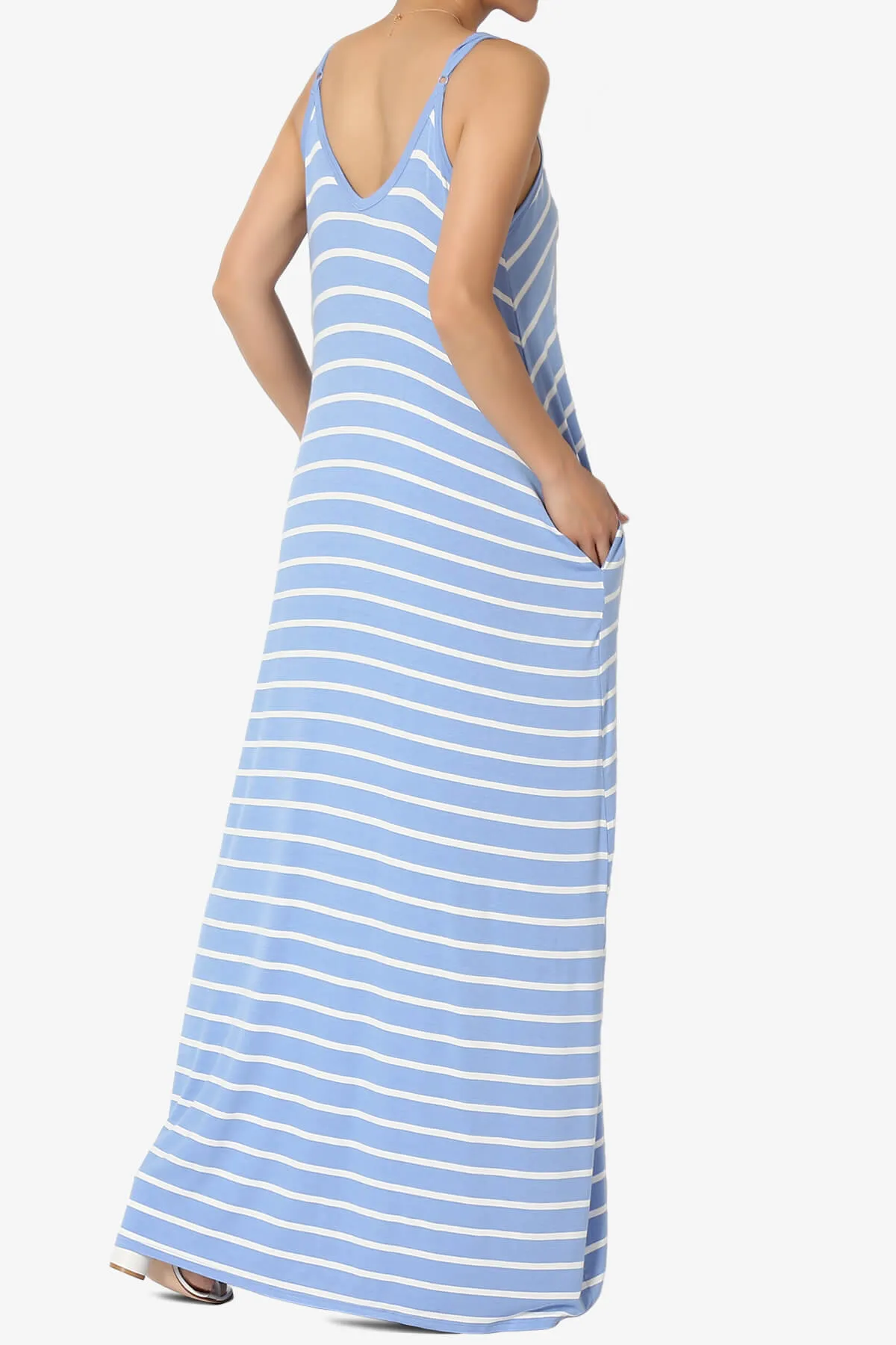 Adilette Striped Cami Maxi Dress
