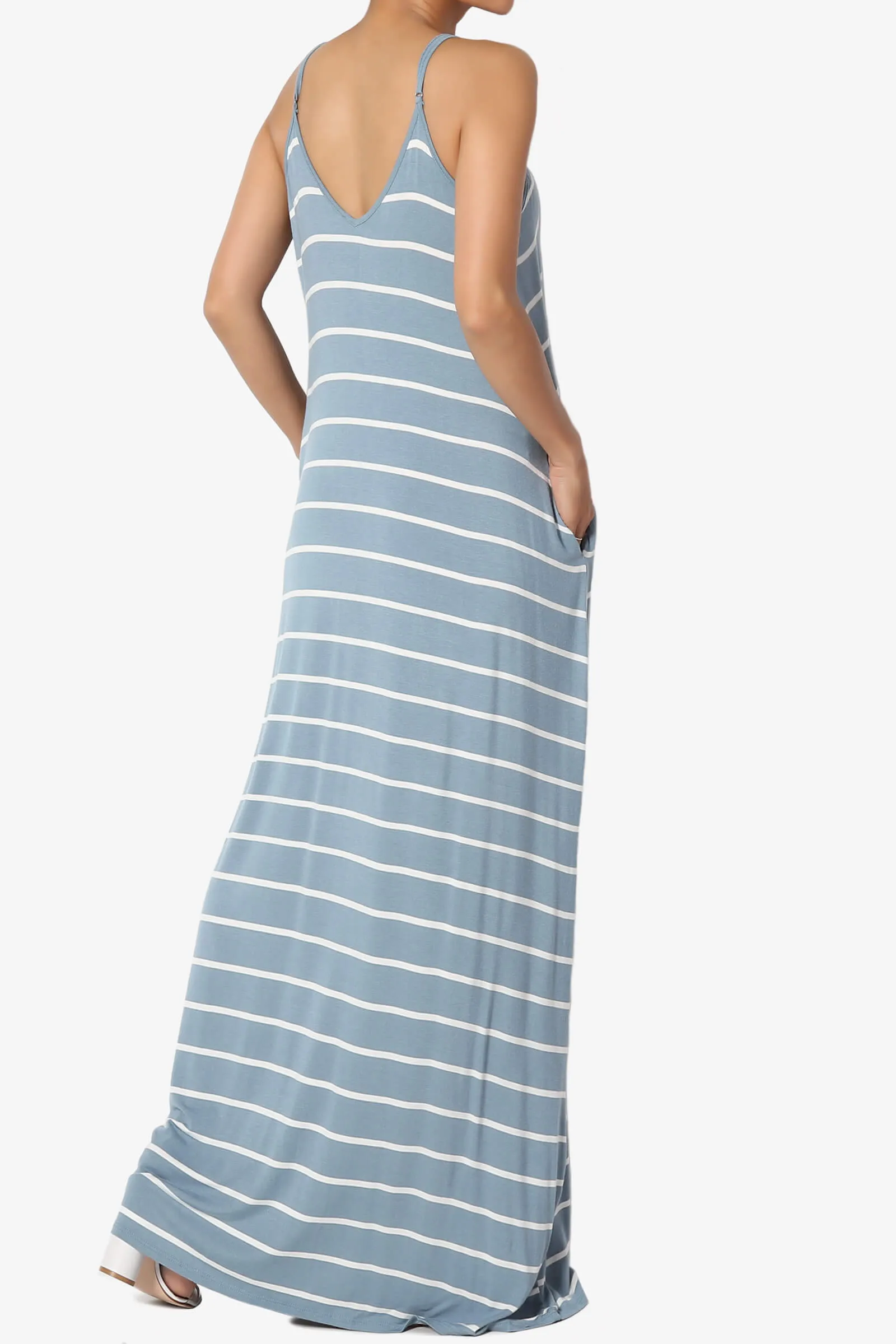 Adilette Striped Cami Maxi Dress