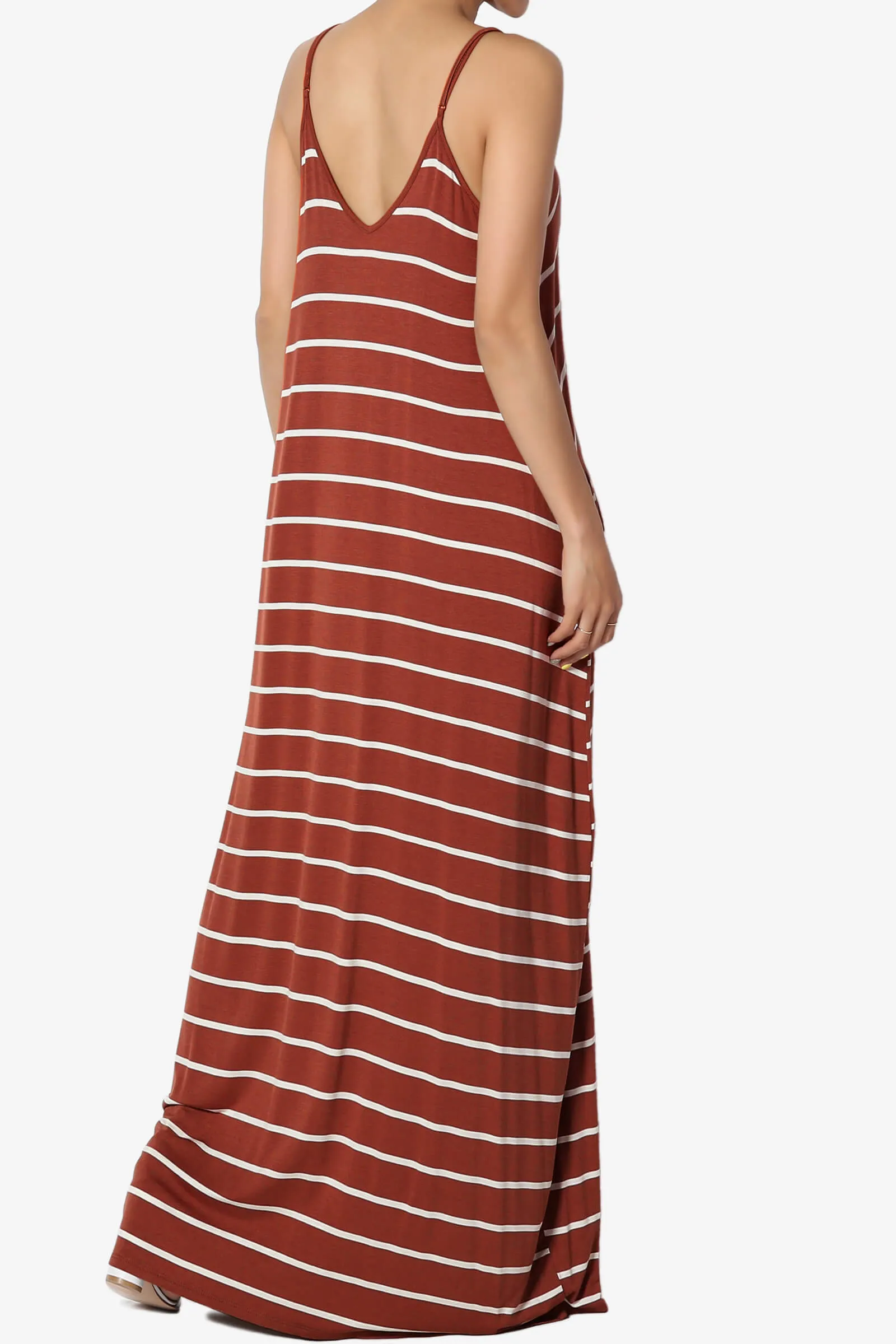 Adilette Striped Cami Maxi Dress