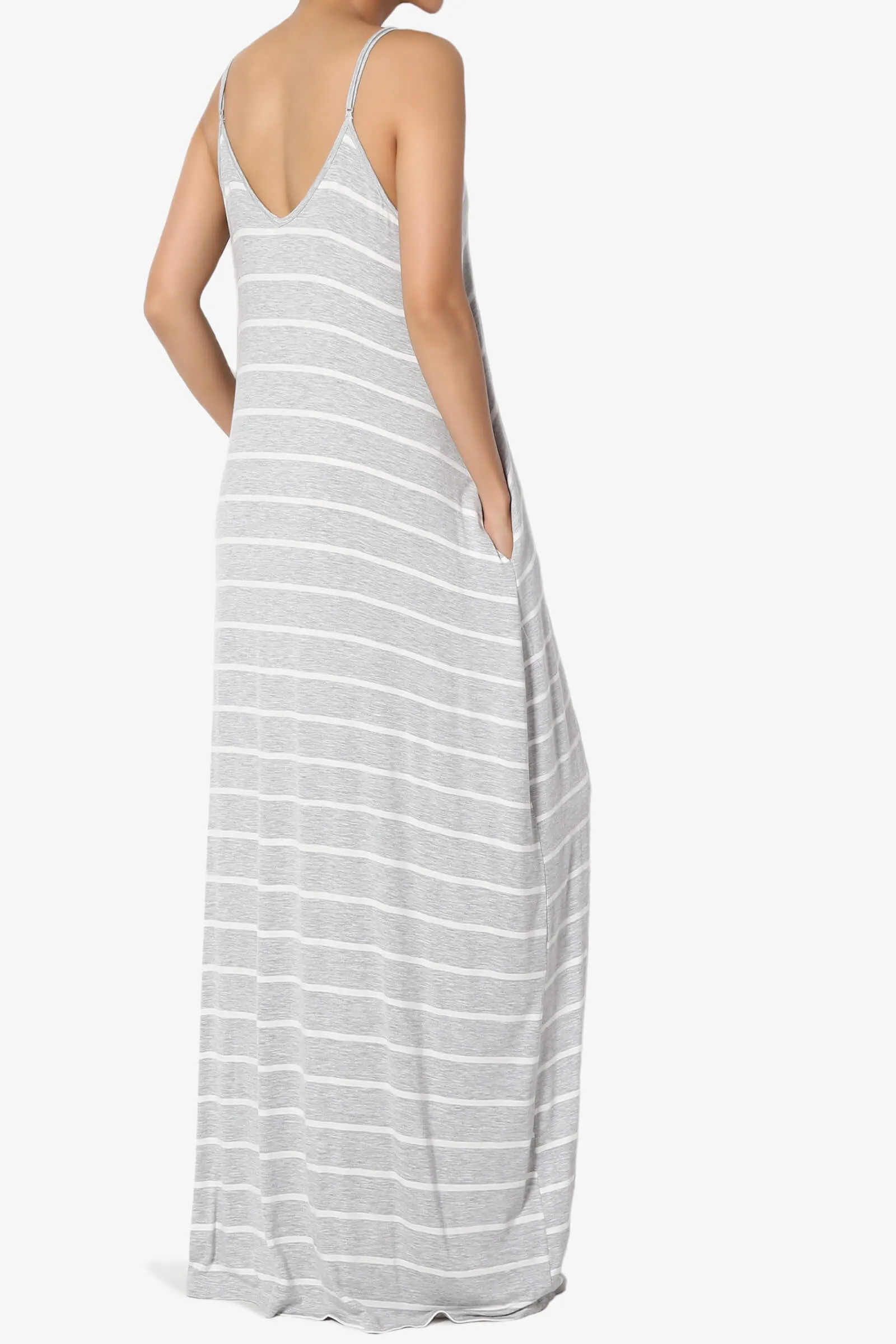 Adilette Striped Cami Maxi Dress