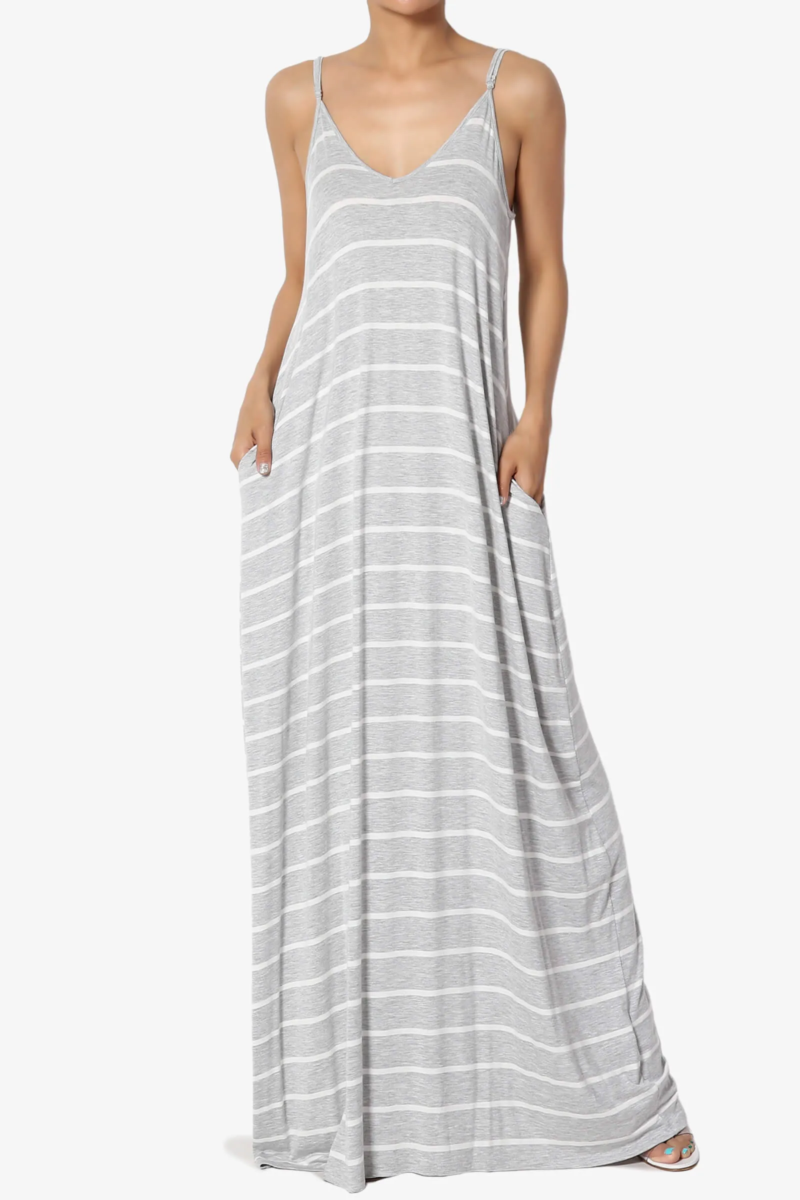 Adilette Striped Cami Maxi Dress