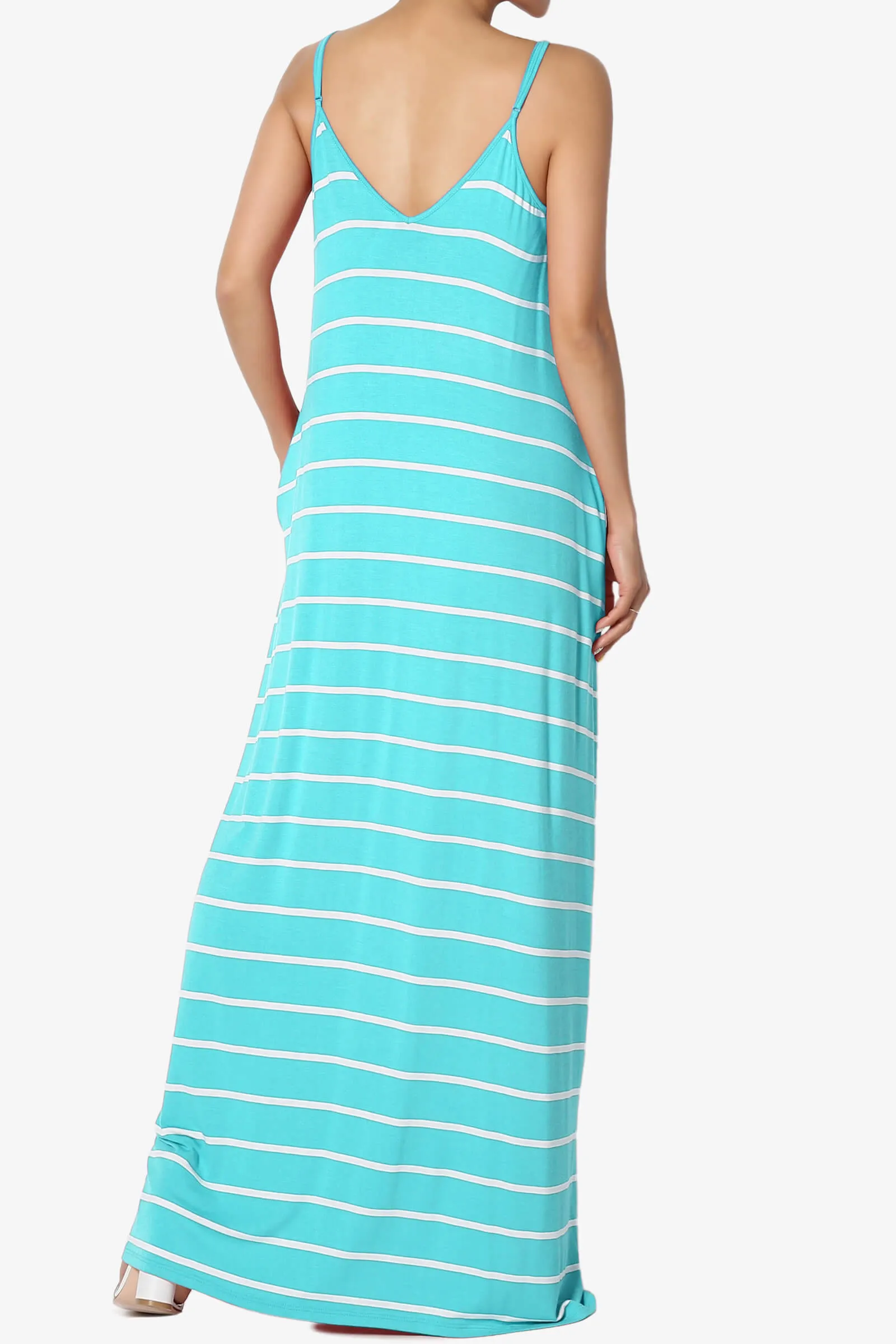 Adilette Striped Cami Maxi Dress