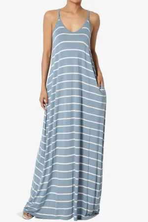 Adilette Striped Cami Maxi Dress