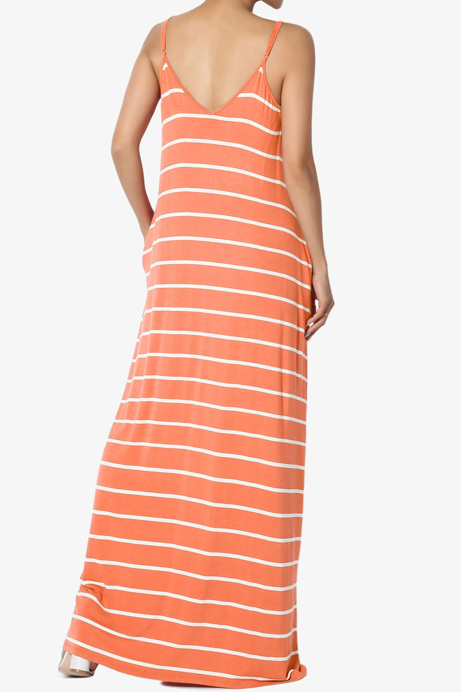 Adilette Striped Cami Maxi Dress