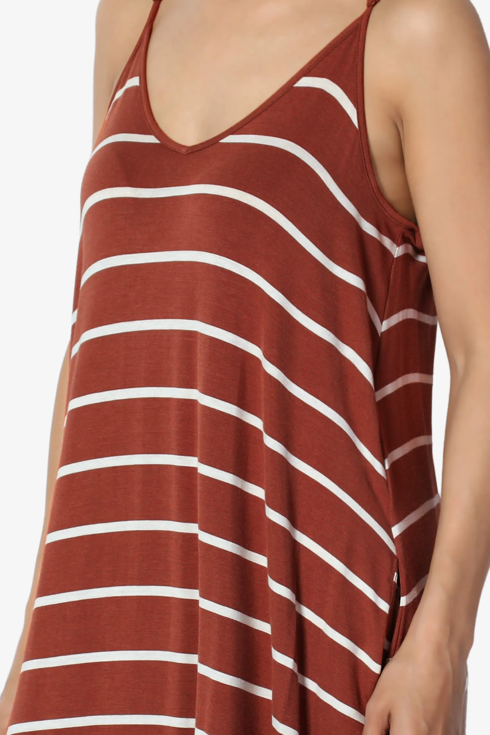 Adilette Striped Cami Maxi Dress
