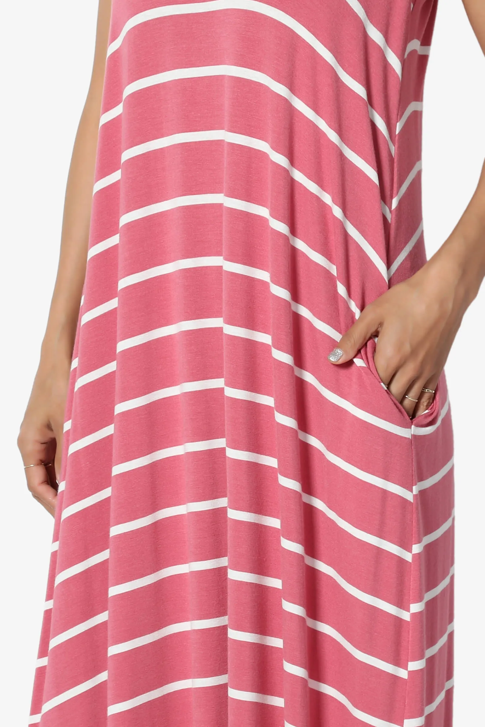 Adilette Striped Cami Maxi Dress
