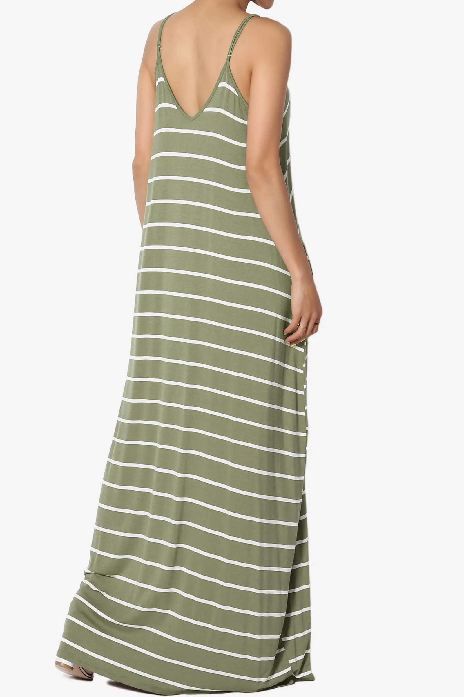 Adilette Striped Cami Maxi Dress
