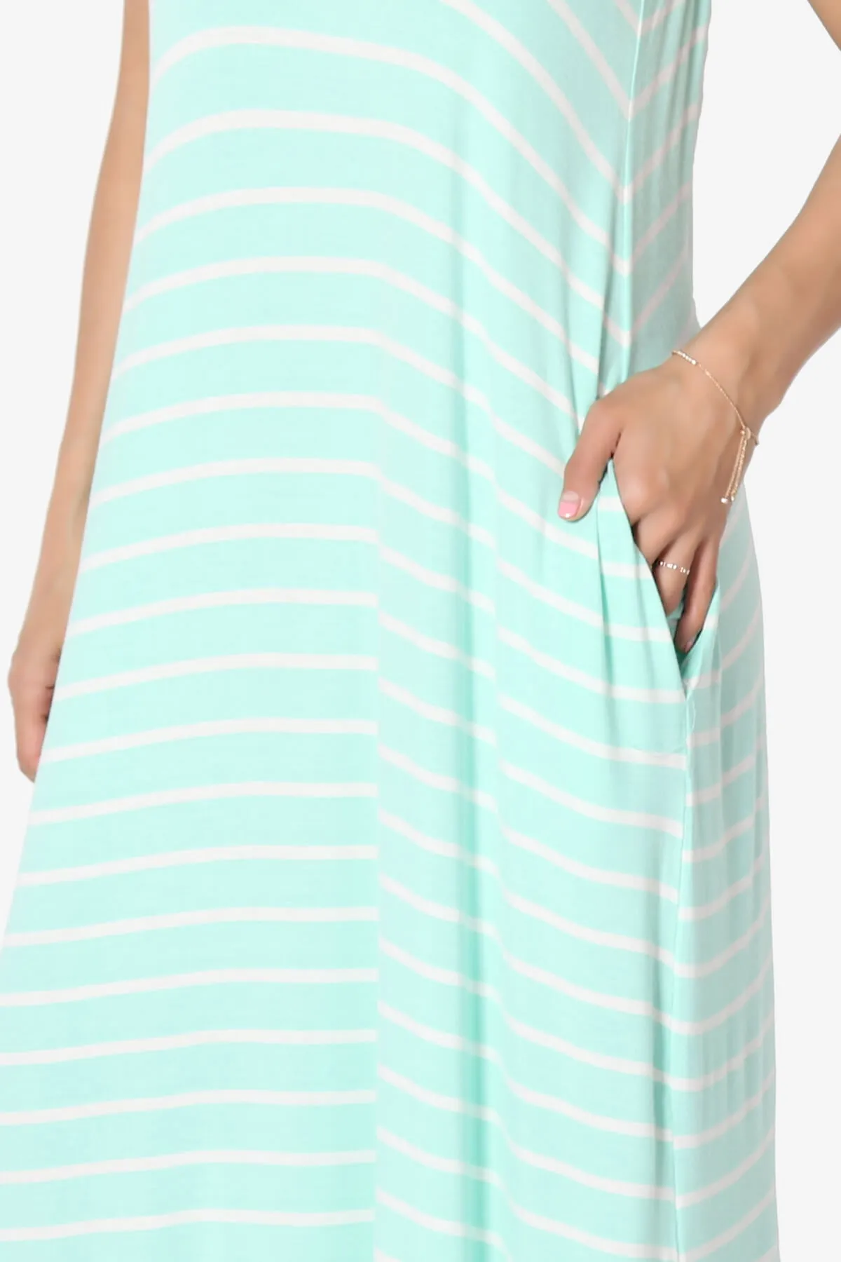 Adilette Striped Cami Maxi Dress