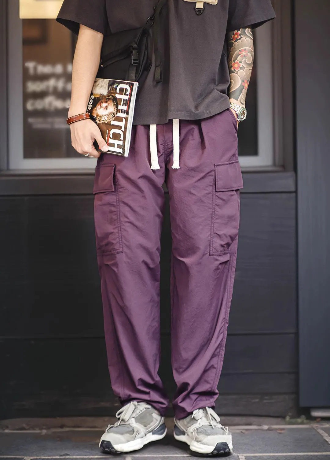 American Retro Multi-Pocket Waterproof Loose Men's Trousers