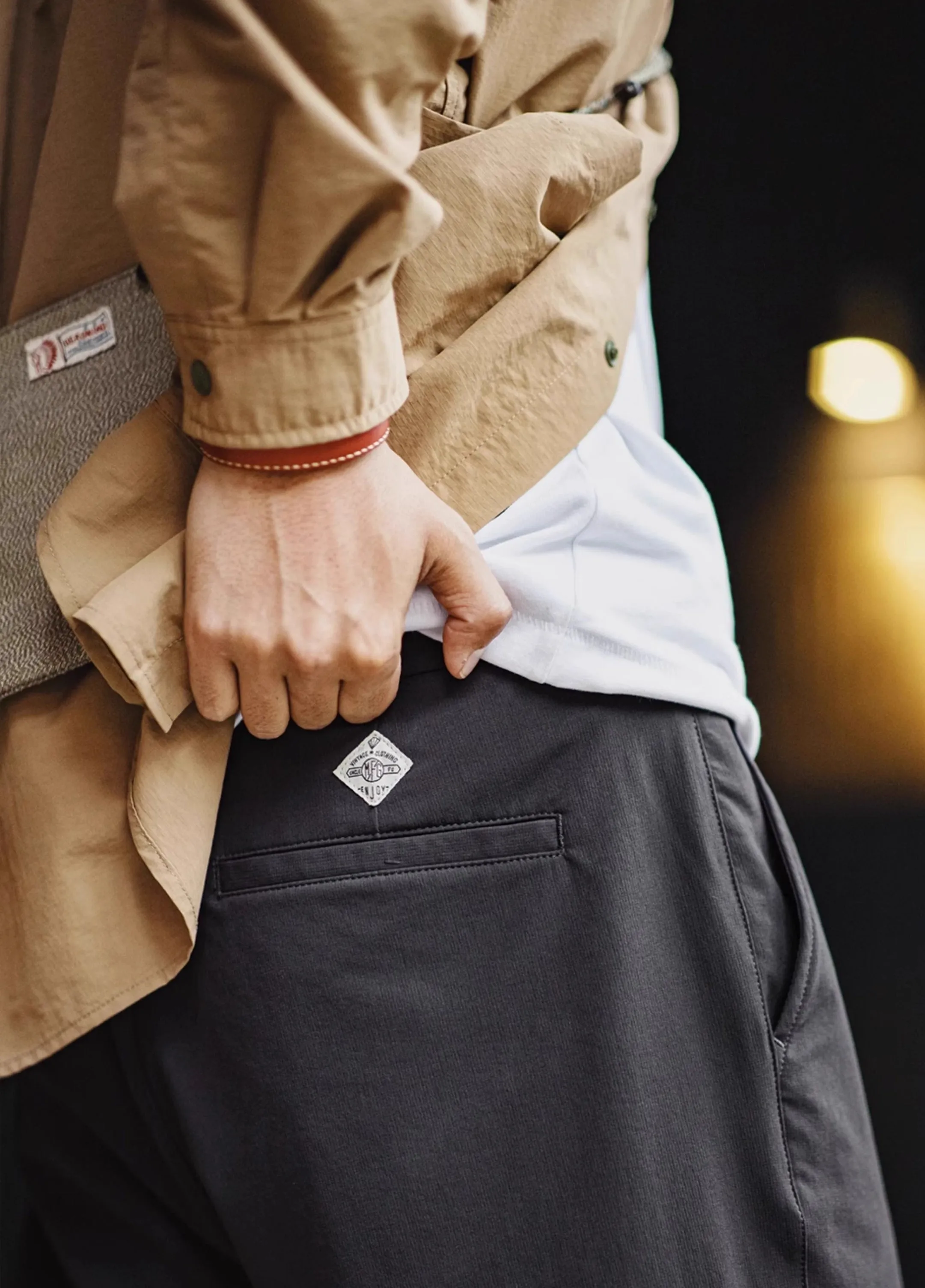 American Workwear Stretch Clean Fit Anti-Wrinkle Men's Trousers