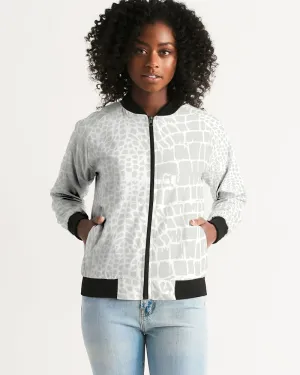 Animal Skin Texture Women's Bomber Jacket