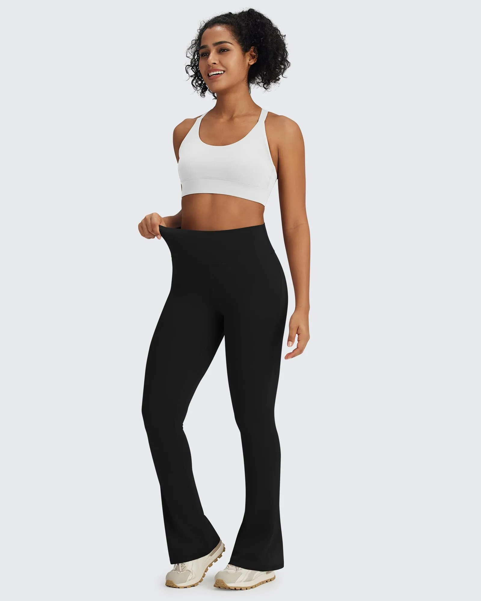 BareFeel Casual High-Waisted Mini Flare Pants