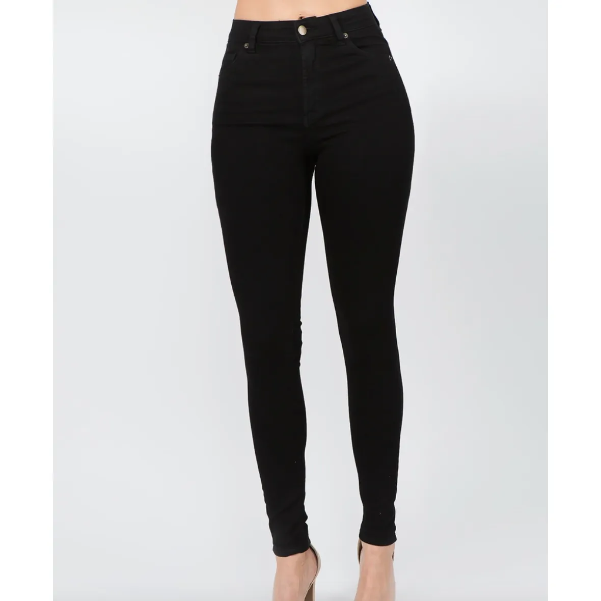 Black Jegging Jeans with Pockets