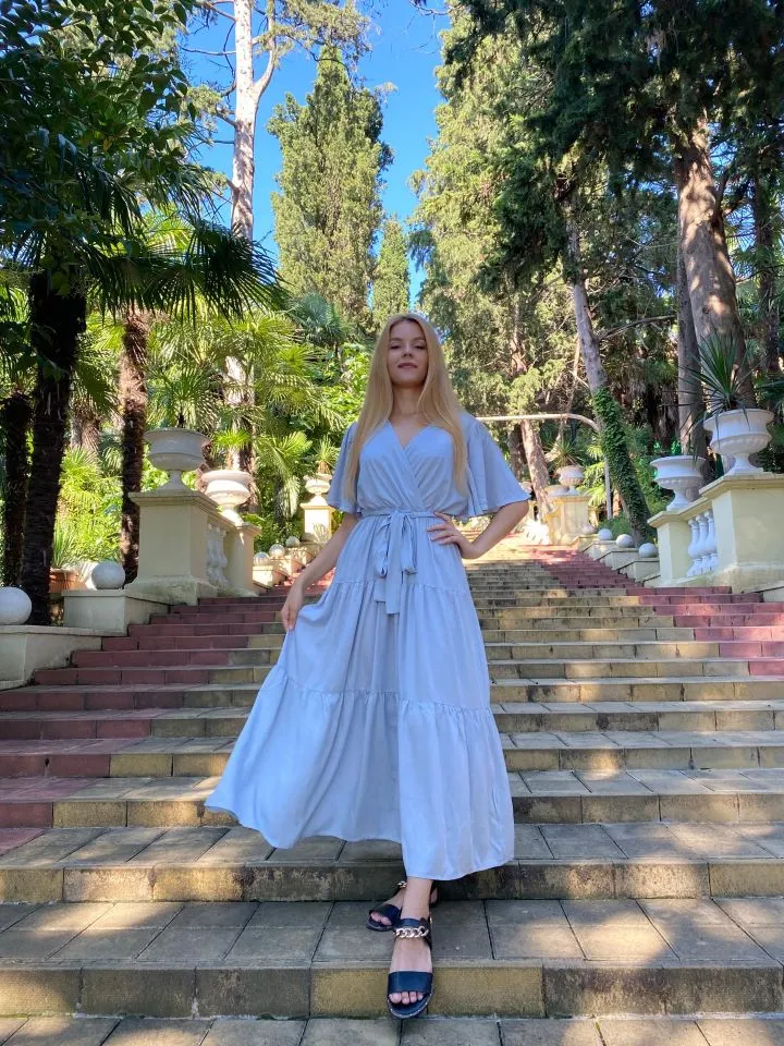 Boho Maxi Dress, Sundress, Kiara in Royal Blue