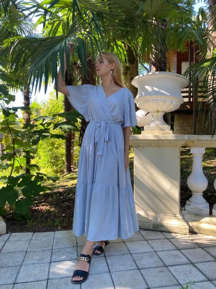 Boho Maxi Dress, Sundress, Kiara in Royal Blue