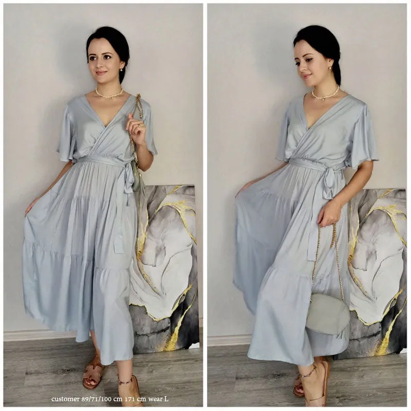 Boho Maxi Dress, Sundress, Kiara in Royal Blue