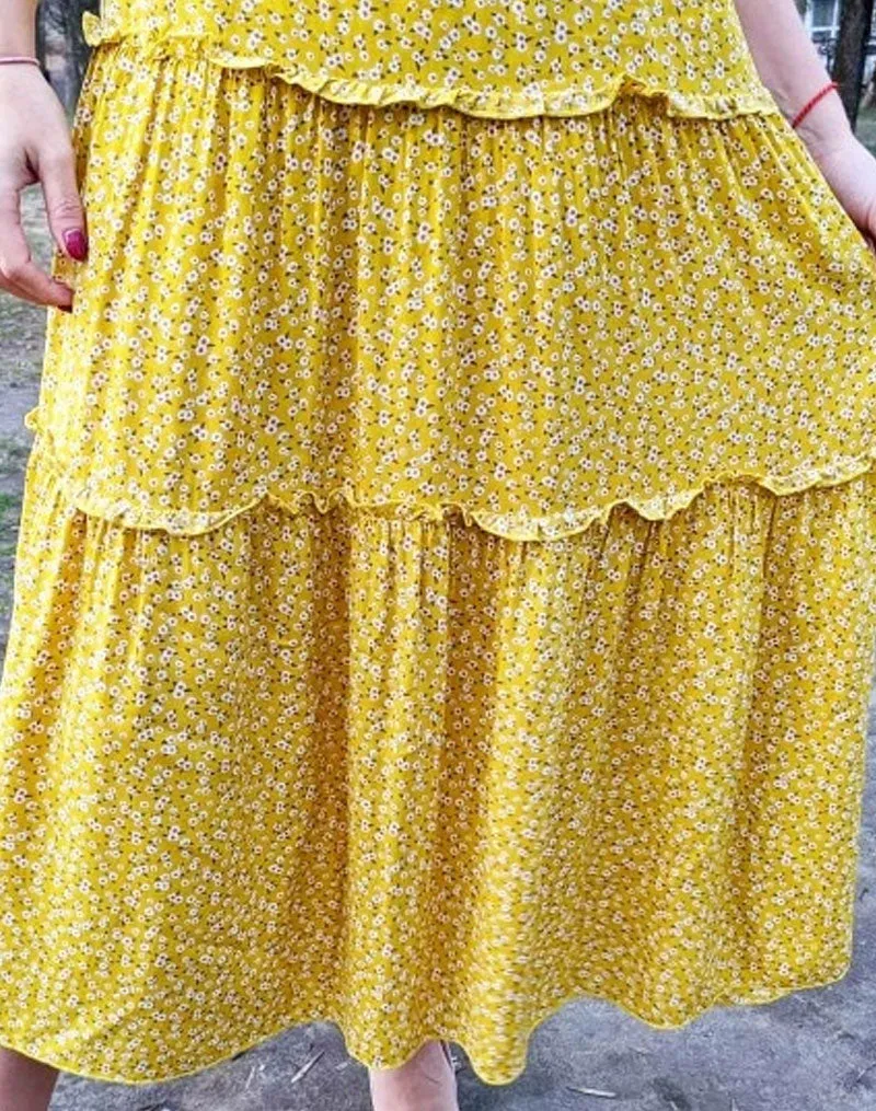 Boho Maxi Dress, Sundress, Serenity in Navy Blue