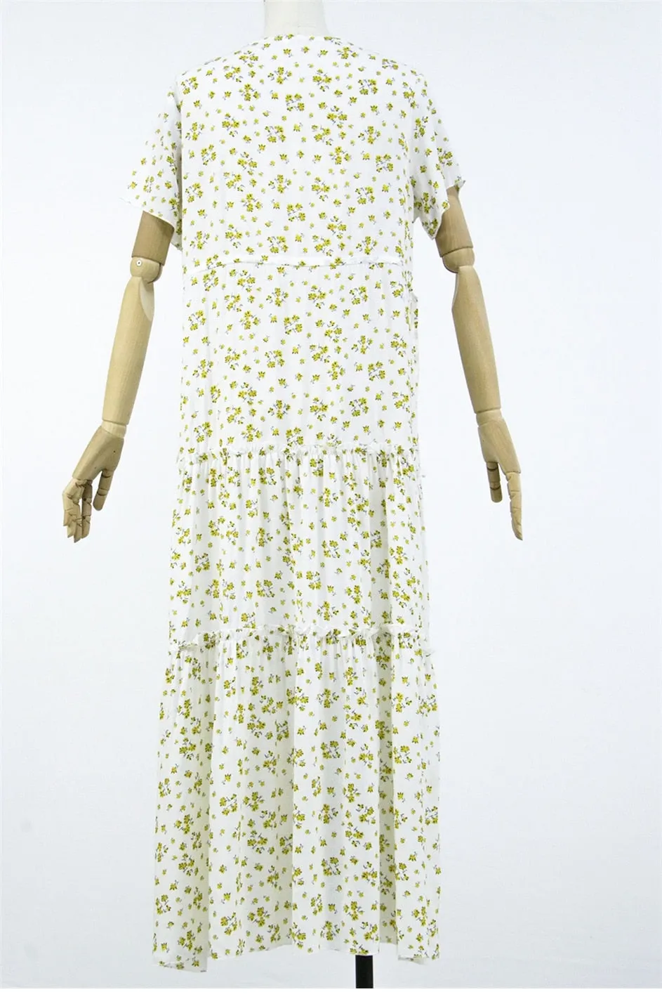 Boho Maxi Dress, Sundress, Serenity in Navy Blue