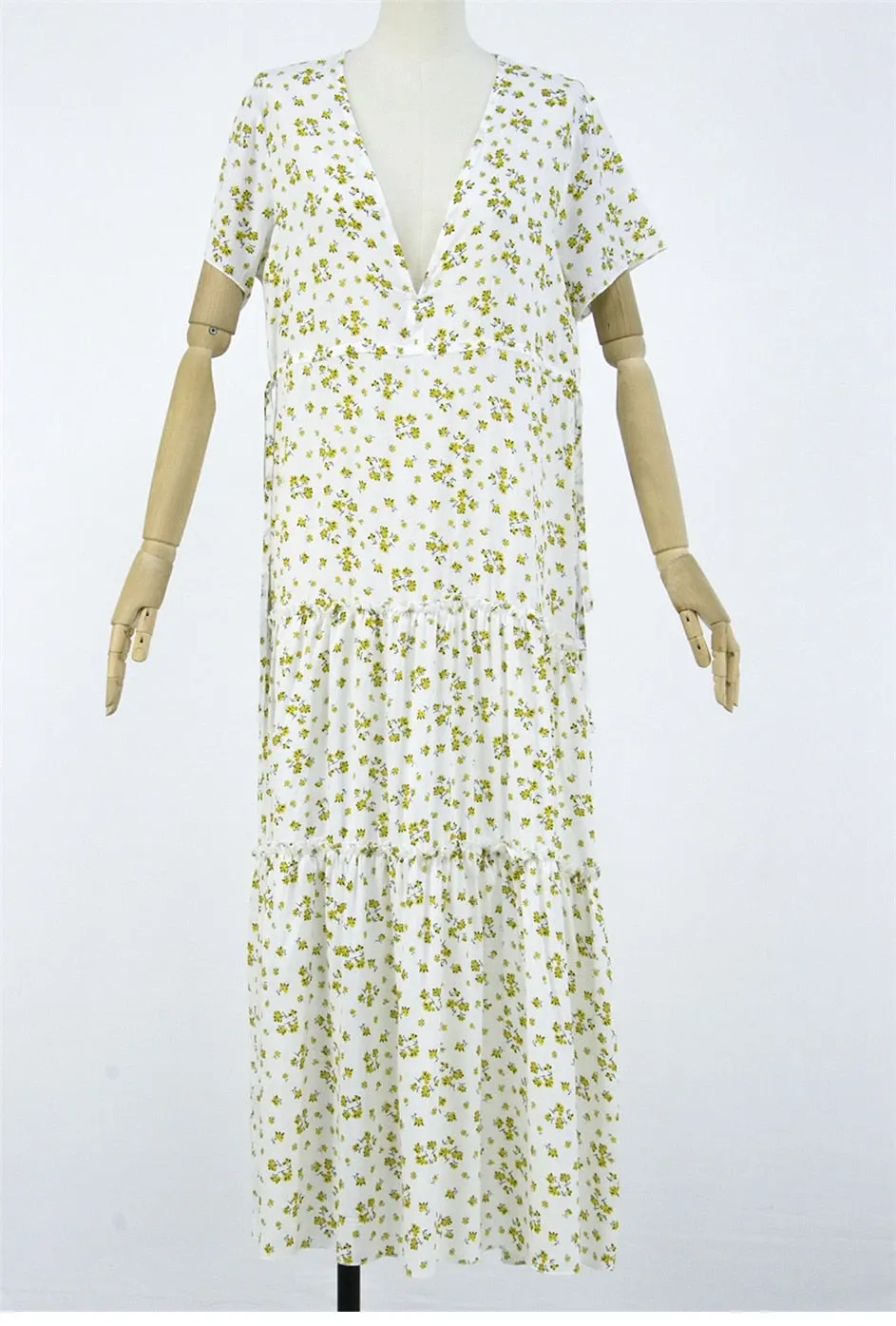 Boho Maxi Dress, Sundress, Serenity in Navy Blue