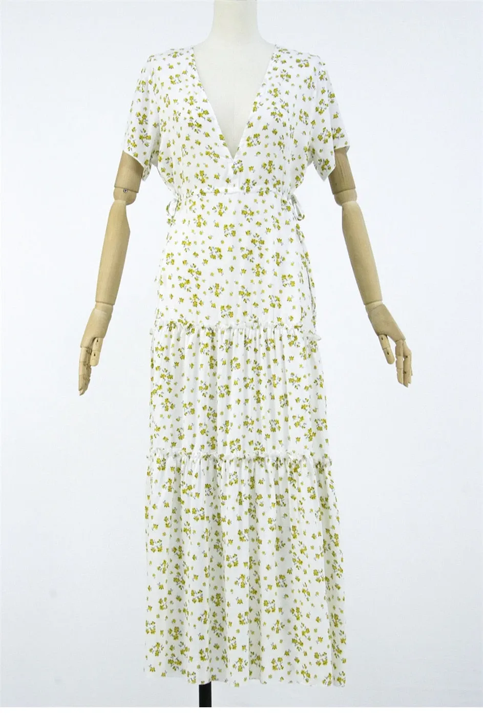 Boho Maxi Dress, Sundress, Serenity in Navy Blue