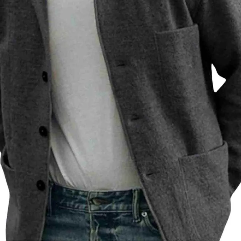 Casual Knitted Cardigan Blazer Men