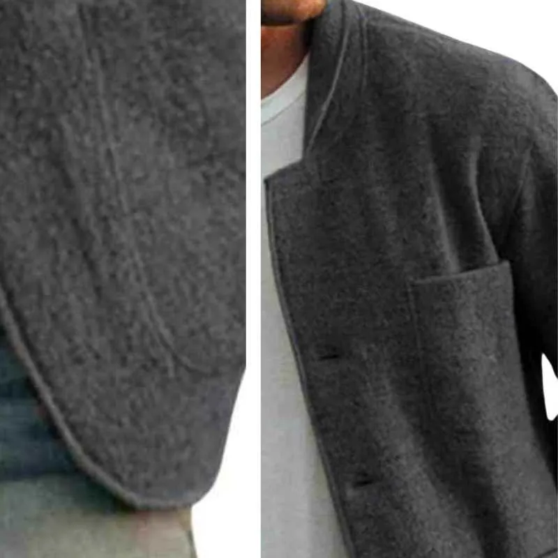 Casual Knitted Cardigan Blazer Men