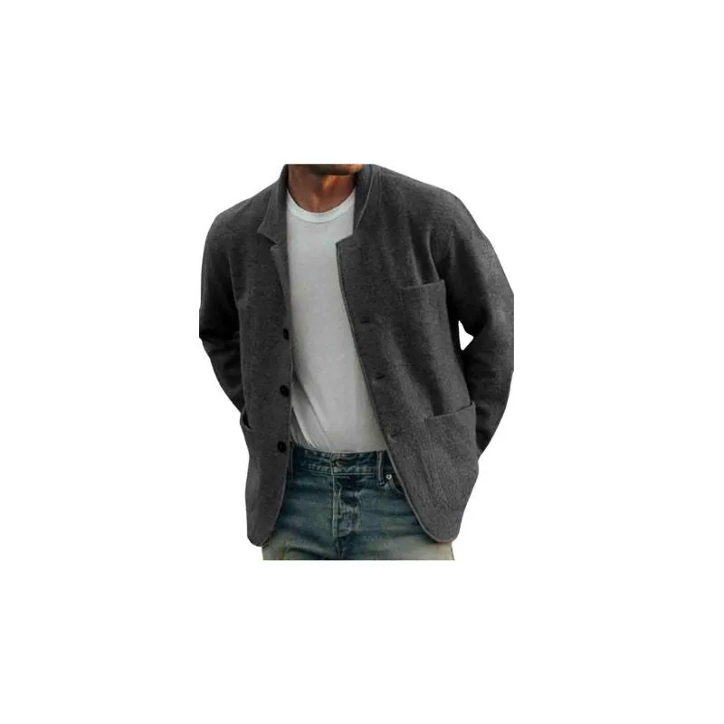 Casual Knitted Cardigan Blazer Men