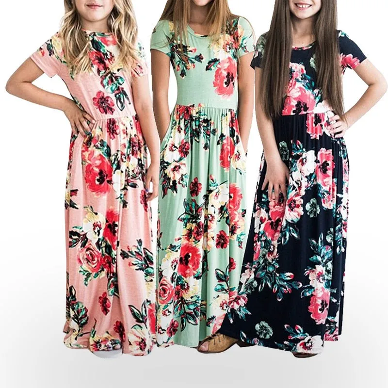 Casual Sundress Outfits Maxi Dress With Pocket