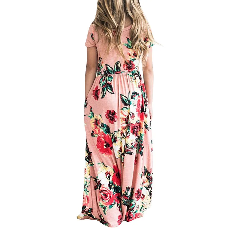Casual Sundress Outfits Maxi Dress With Pocket