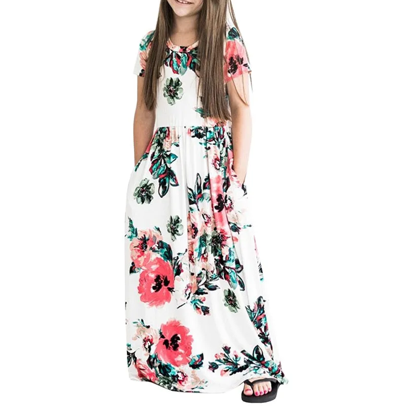 Casual Sundress Outfits Maxi Dress With Pocket
