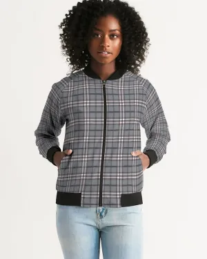 Classical Plaid Women's Bomber Jacket