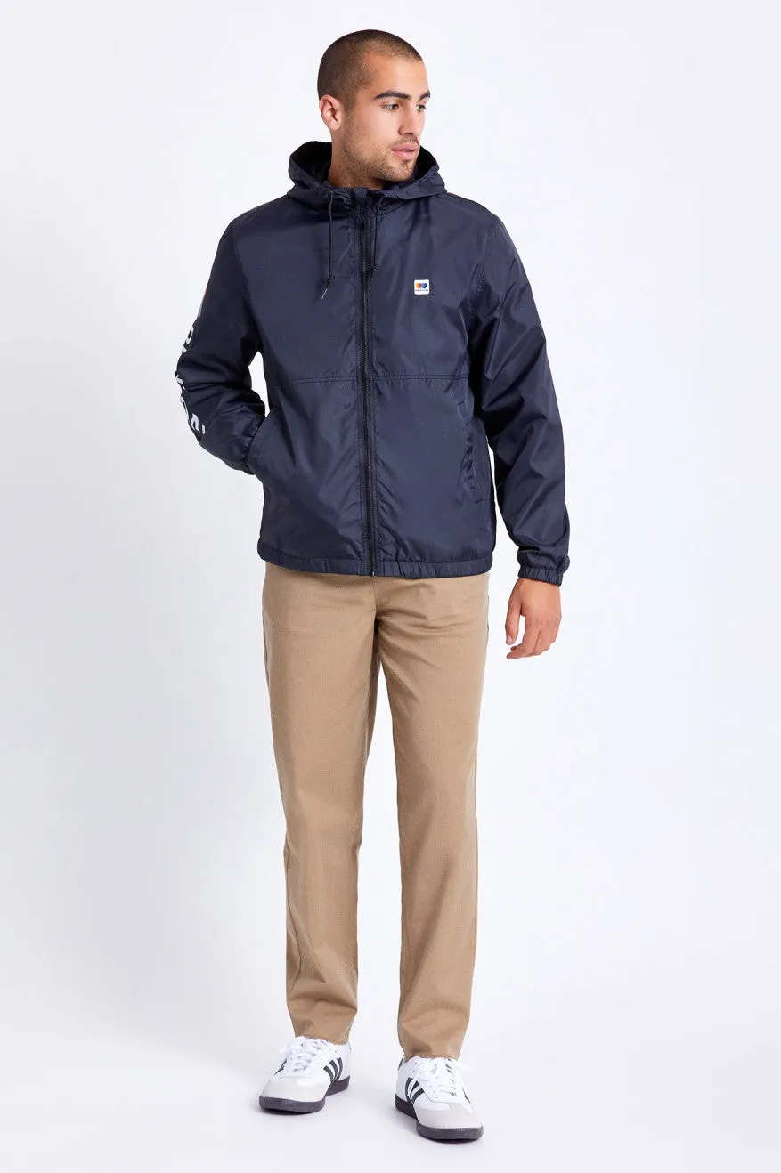 Claxton Alton Lightweight Zip Hood Jacket - Black/White
