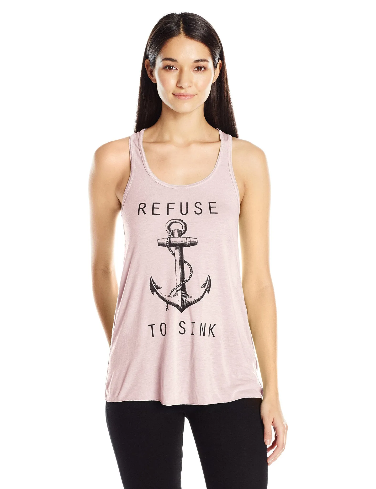 Clementine Women's Refuse to Sink Printed Flowy Racerback Tank