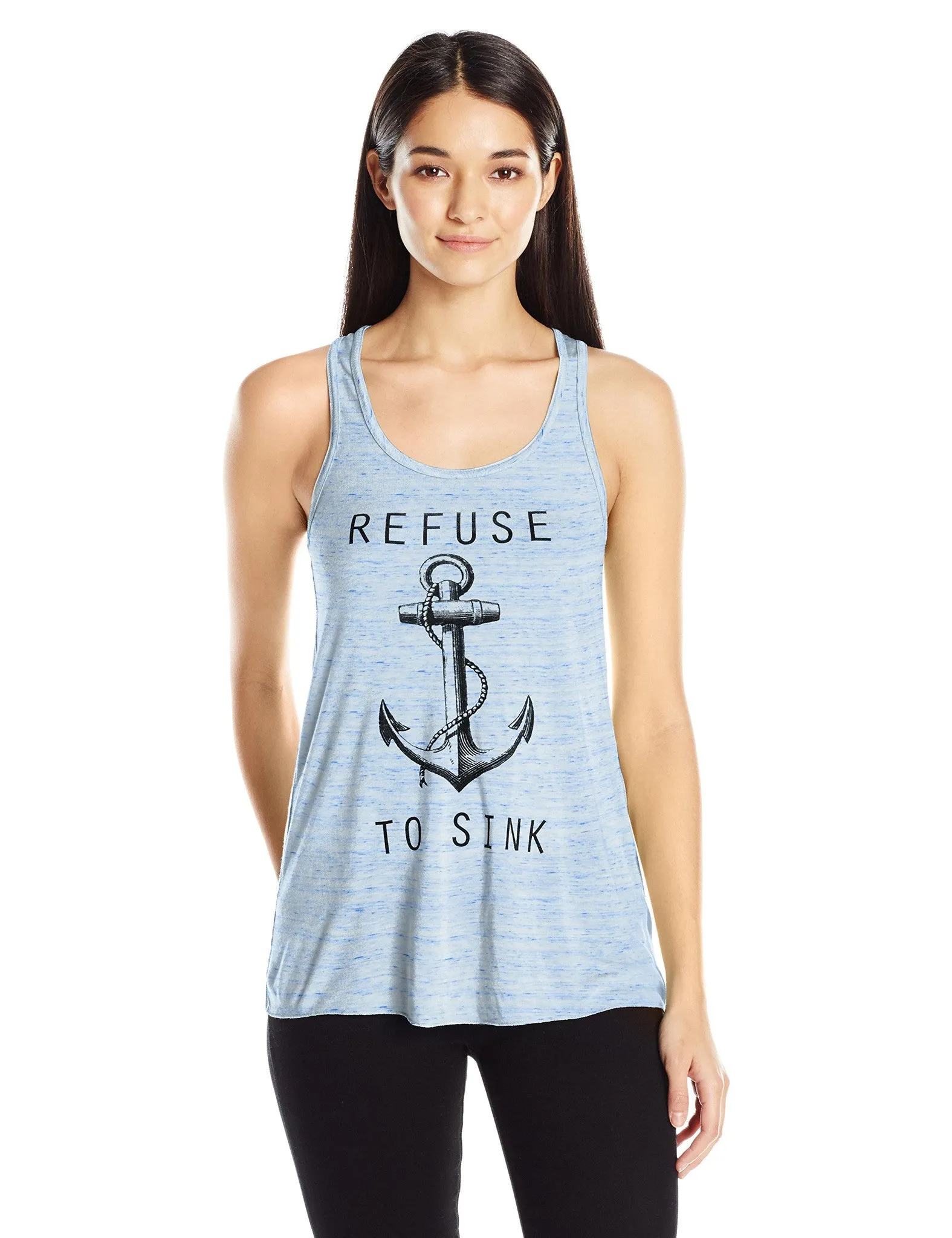 Clementine Women's Refuse to Sink Printed Flowy Racerback Tank