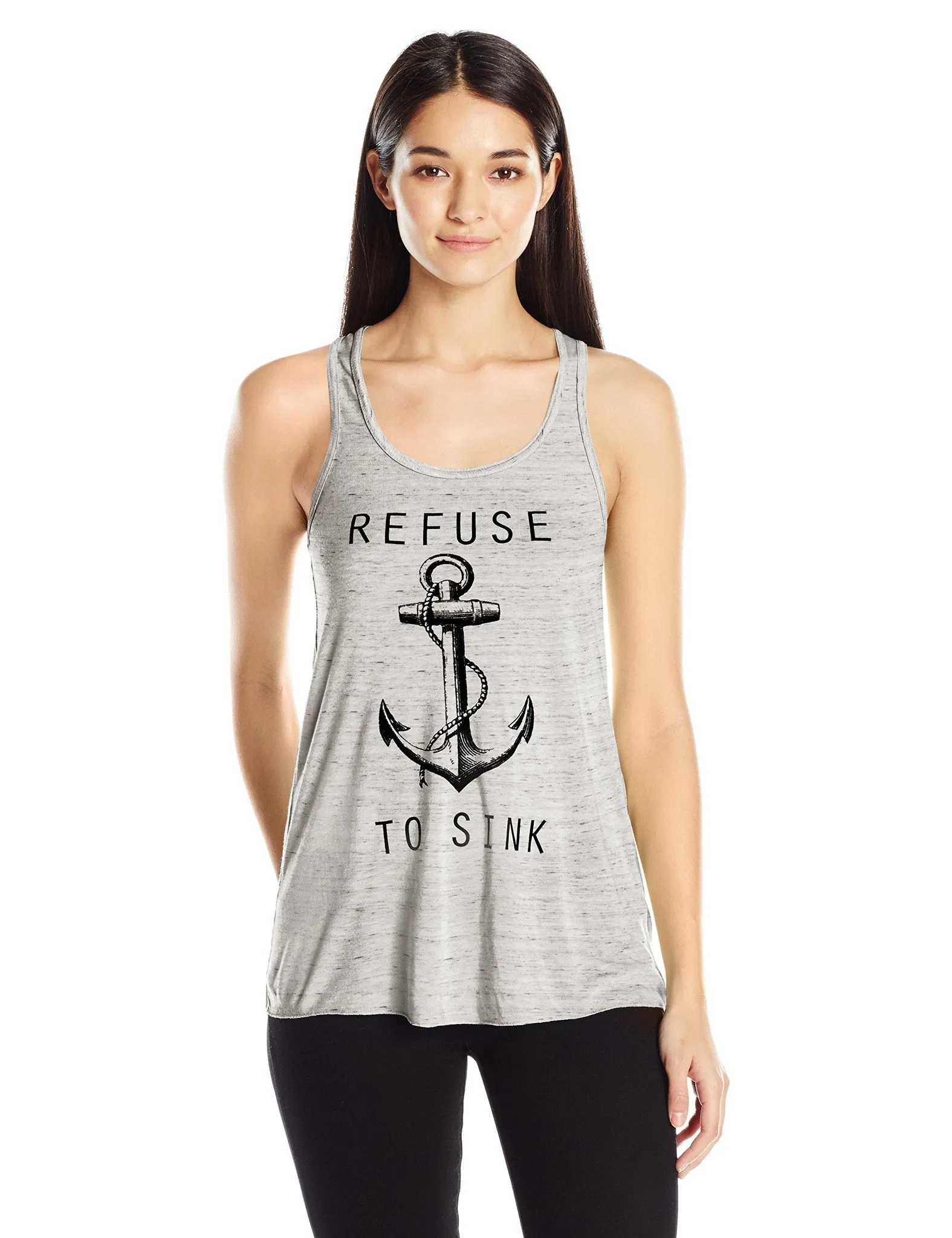 Clementine Women's Refuse to Sink Printed Flowy Racerback Tank