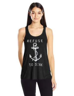 Clementine Women's Refuse to Sink Printed Flowy Racerback Tank