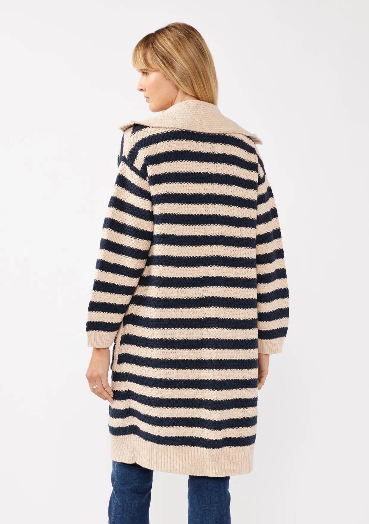 Coastal Striped Cardigan