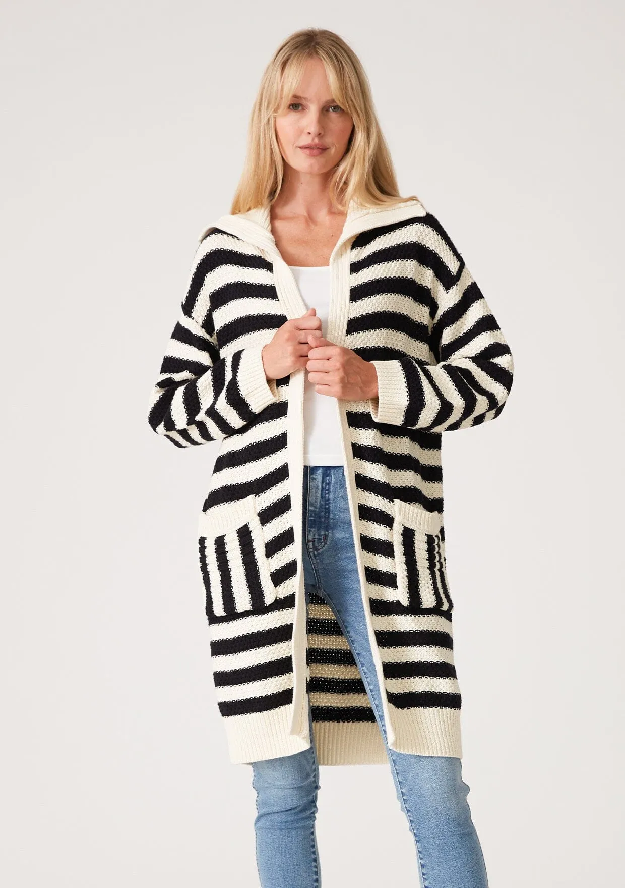 Coastal Striped Cardigan