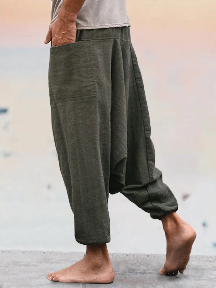Coofandy Casual Linen Loose-fit Trousers