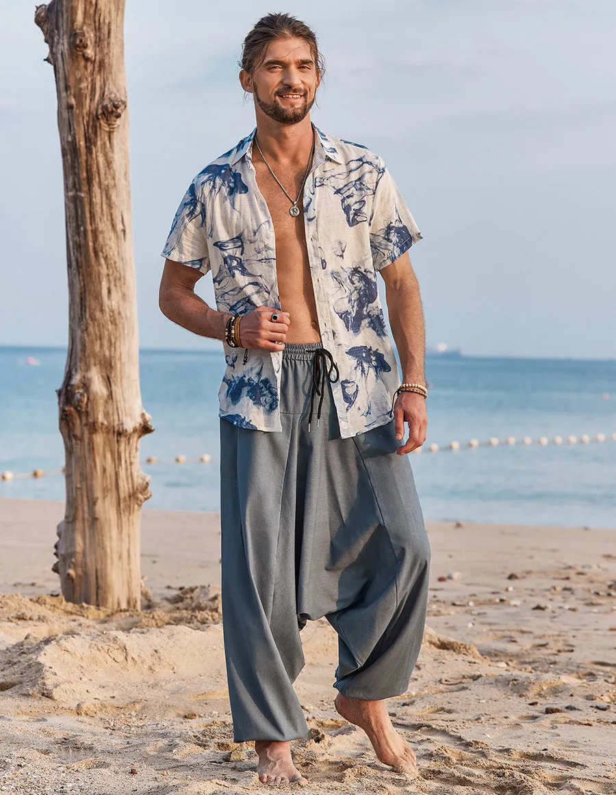 Coofandy Casual Linen Loose-fit Trousers