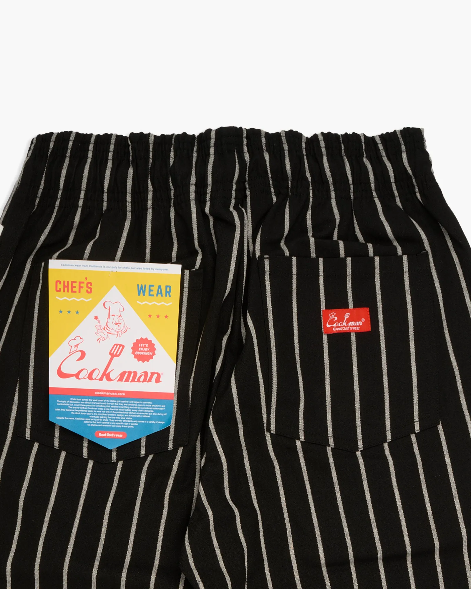Cookman Chef Pants - Duck Canvas Stripe Black